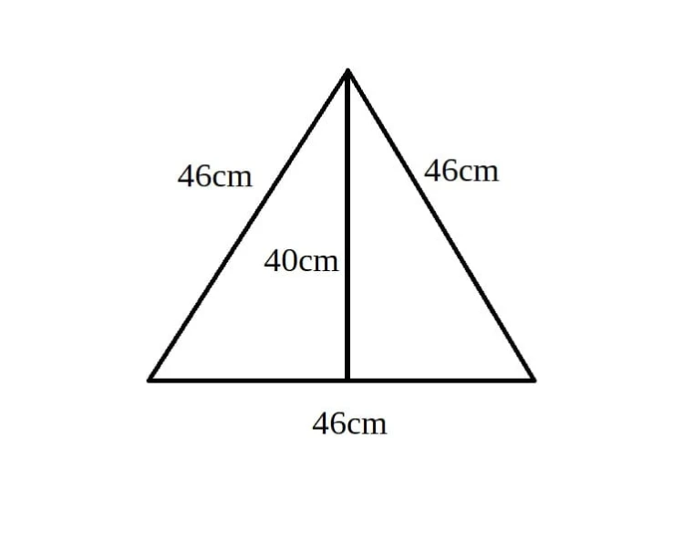 Panel Ścienny Tapicerowany Trójkąt 46cm – zdjęcie 3