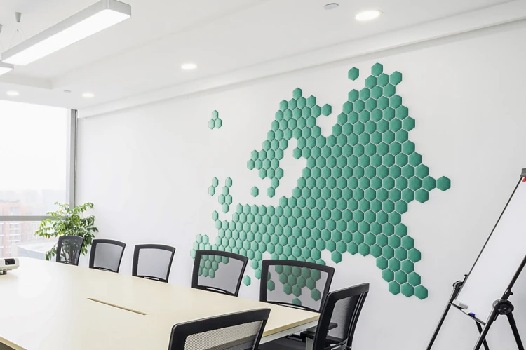 Panel Ścienny Tapicerowany Heksagon  M Plaster Miodu – zdjęcie 6