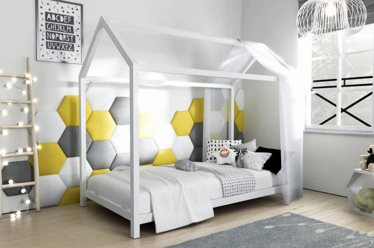 Panel Ścienny Tapicerowany Heksagon  M Plaster Miodu – zdjęcie 2