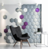 Panel Ścienny Tapicerowany Heksagon  M Plaster Miodu – zdjęcie 5