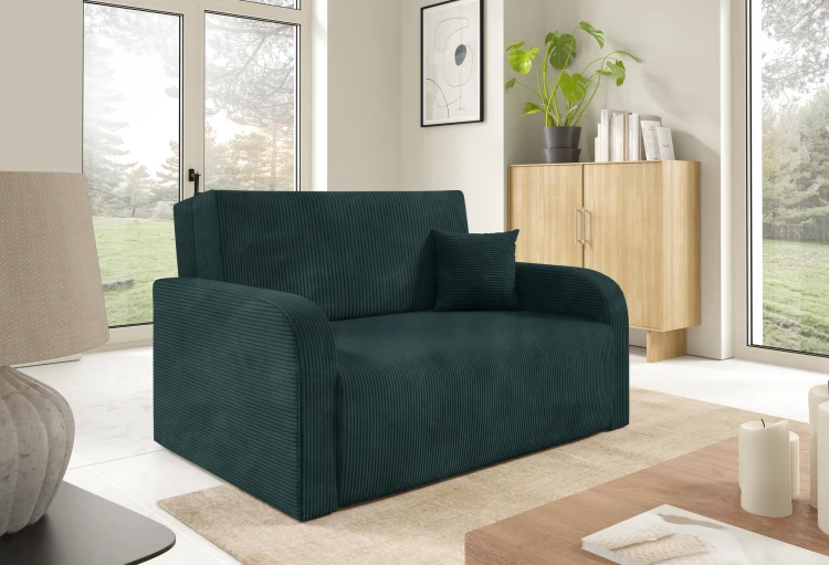 Sofa dwuosobowa Amerykanka rozkładana z funkcją spania Peri sztruks – zdjęcie 5