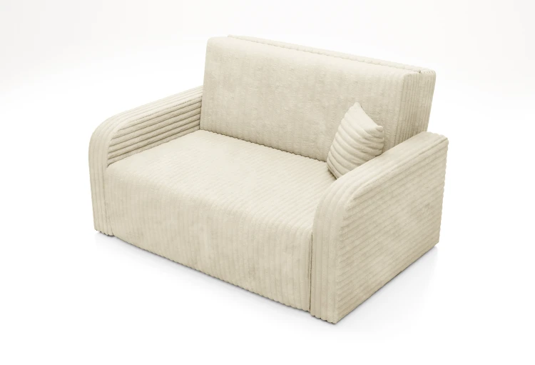 Sofa dwuosobowa Amerykanka rozkładana z funkcją spania Peri gruby sztruks – zdjęcie 6