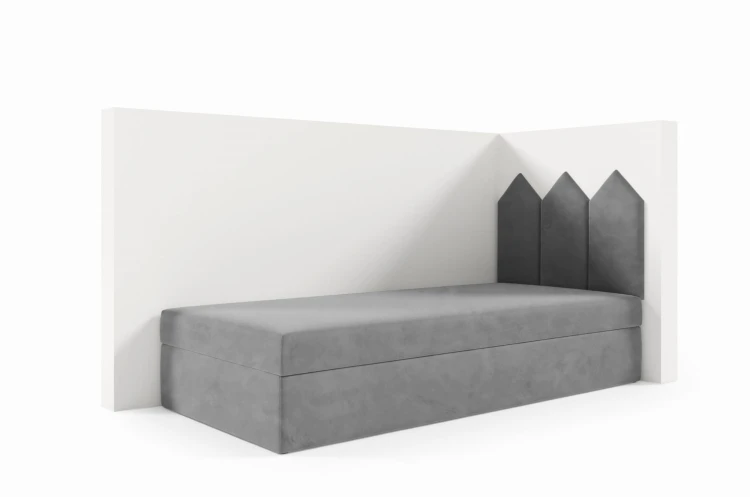 Tapczan, Łóżko Kontynentalne Dziecięce, Wezgłowie Kredka – zdjęcie 5