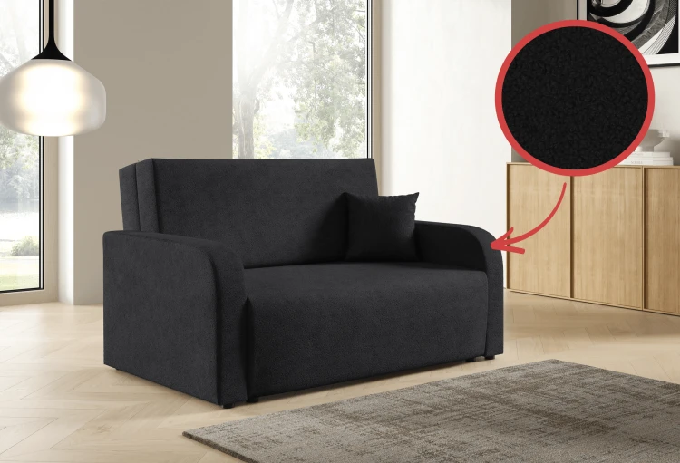Sofa dwuosobowa Amerykanka rozkładana z funkcją spania Peri boucle – zdjęcie 7