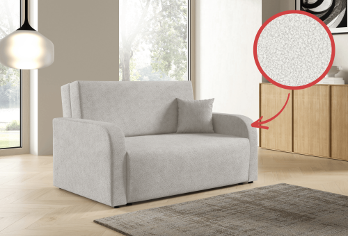 Sofa dwuosobowa Amerykanka rozkładana z funkcją spania Peri boucle – zdjęcie 2