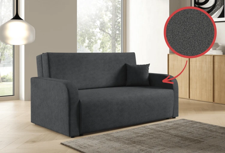 Sofa trzyosobowa Amerykanka rozkładana z funkcją spania Peri boucle – zdjęcie 6