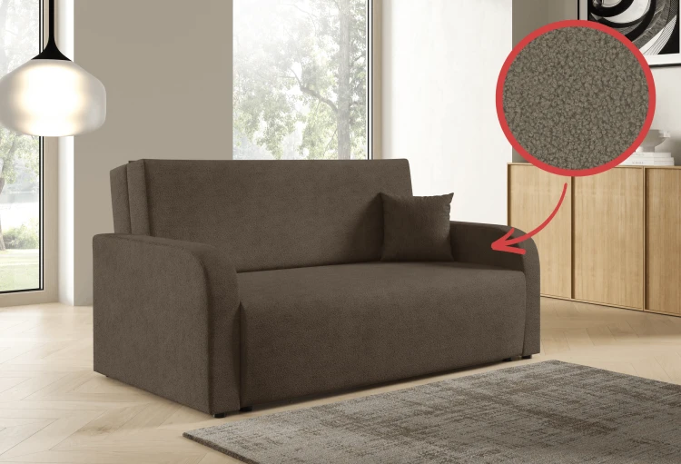 Sofa trzyosobowa Amerykanka rozkładana z funkcją spania Peri boucle – zdjęcie 3