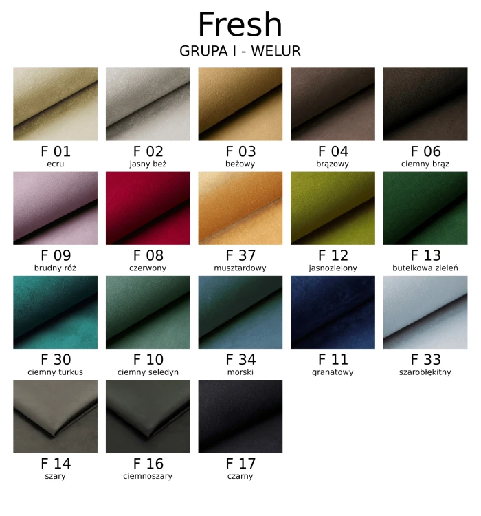 Próbki tkanin – wariant FRESH1602