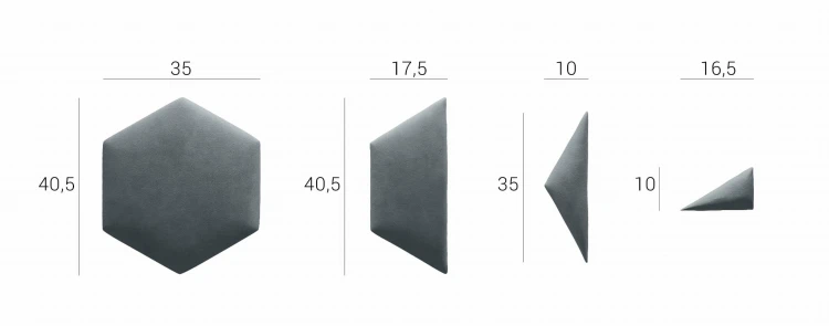 Panel Ścienny Tapicerowany Heksagon Plaster Miodu – zdjęcie 8