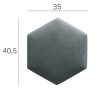 Panel Ścienny Tapicerowany Heksagon Plaster Miodu – zdjęcie 9