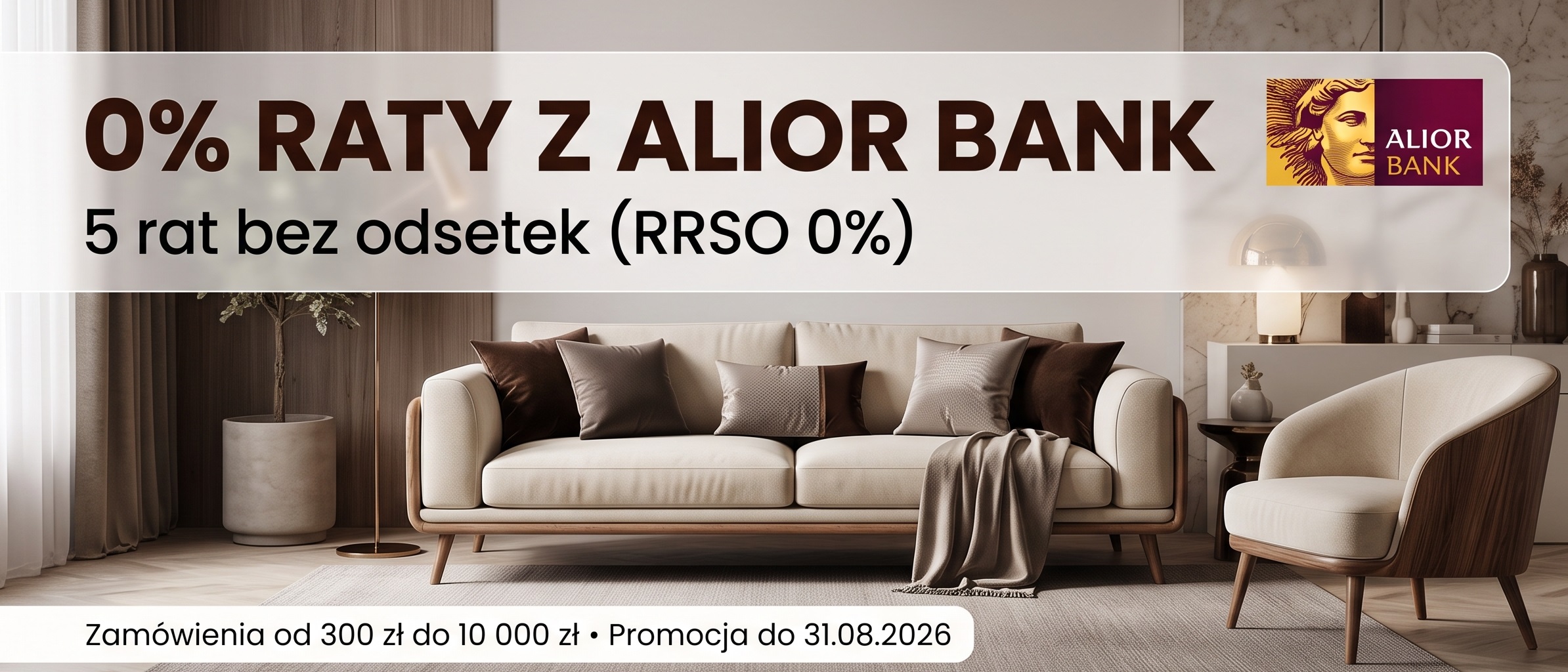 Raty 0% z Alior Bank - 5 rat bez odsetek (RRSO 0%)